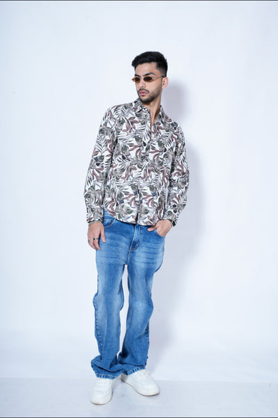 Nature's Art Print Full Sleeves Shirt