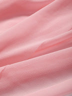 Ruched Sleeve Sheer Top