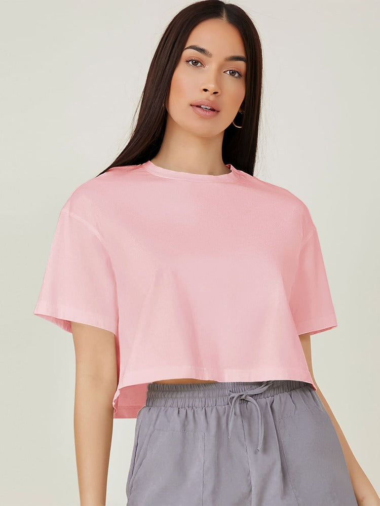 Blush Pink Boyfriend Oversized Short Tee