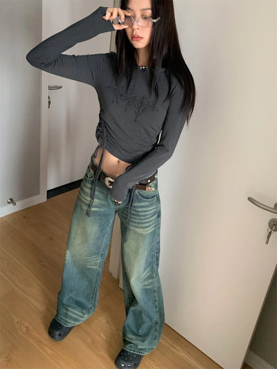 Interstellar Blue Baggy Jeans