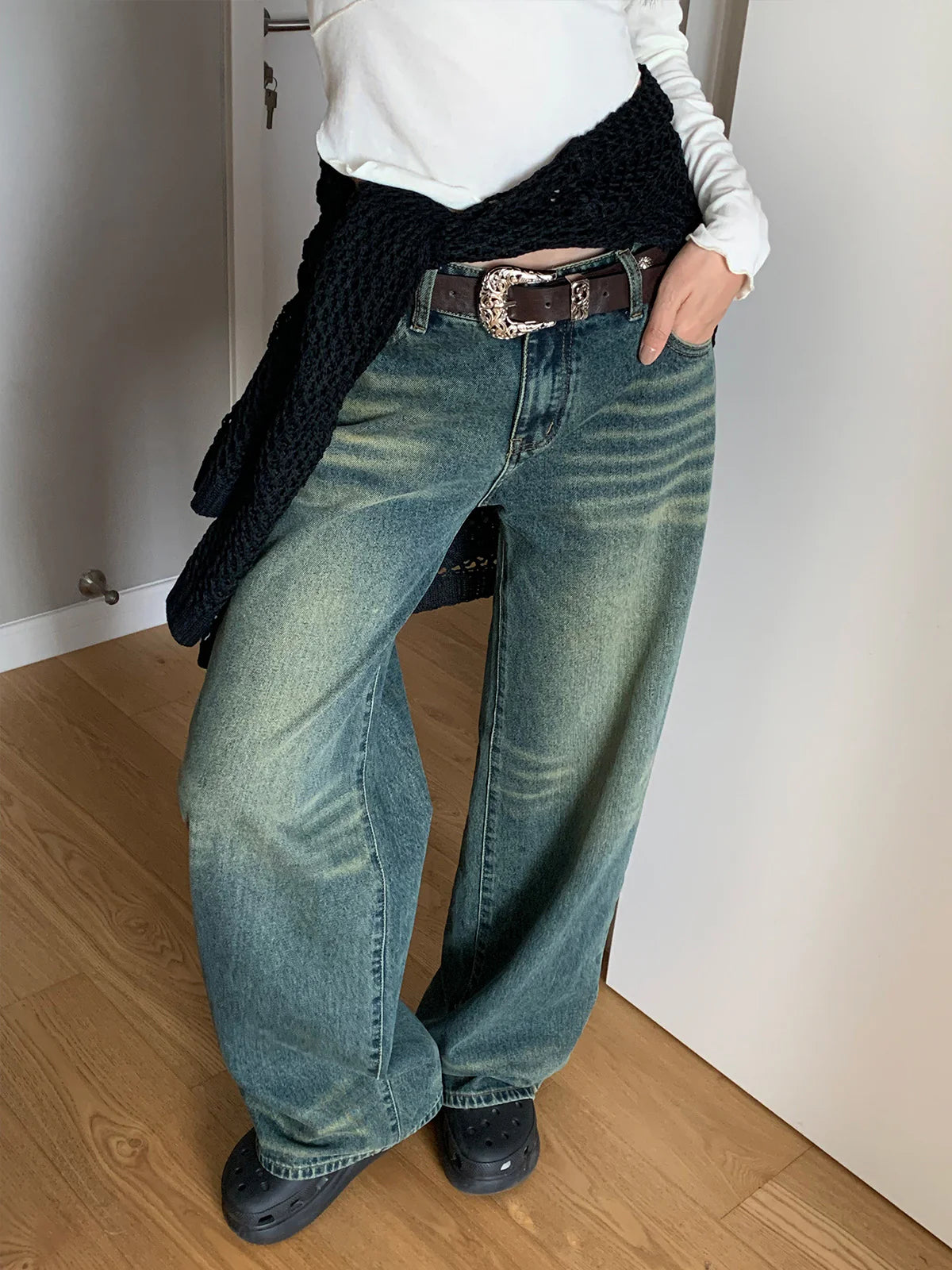 Interstellar Blue Baggy Jeans