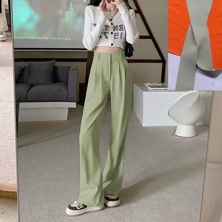 Nibber Autumn New Korean Fashion Irregularity Folds Pencil Pants Women Y2K  High | eBay