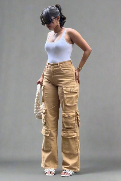 Kylie Stretch Cargo Jeans