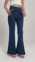 Dark Blue Bootcut Flare Jeans