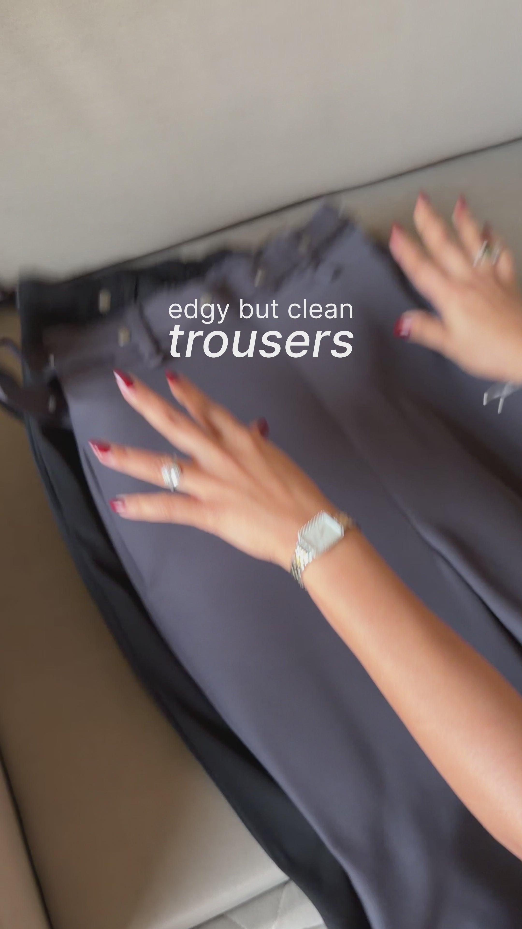 Rivet Grip Loose Tailored Trousers