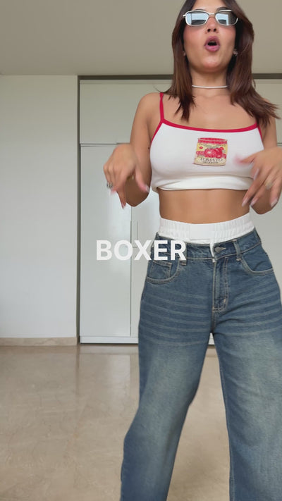 Denim X Boxer Baggy Wide Leg Jeans