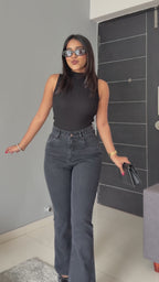 Noir Femme Bootcut Jeans