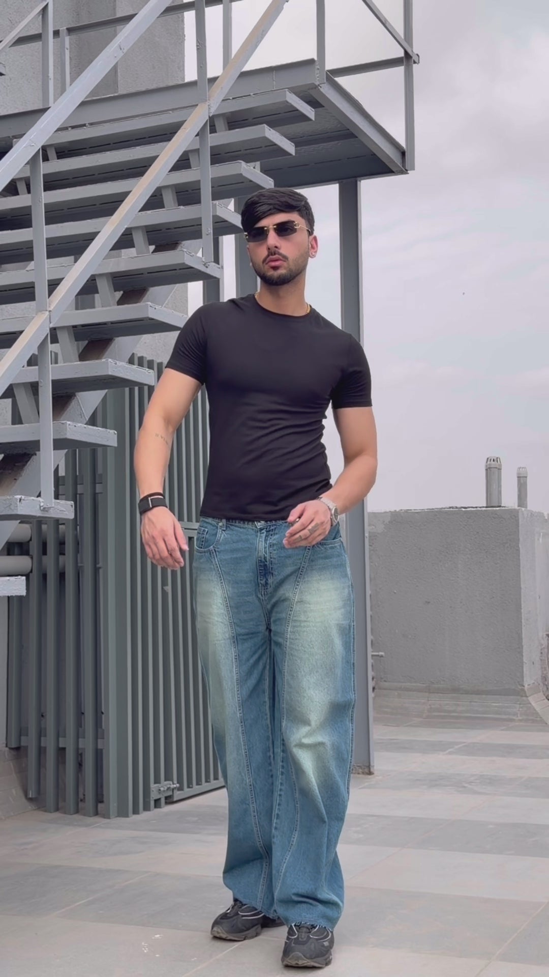 Heavy Collapse Edge Japan Baggy Jeans