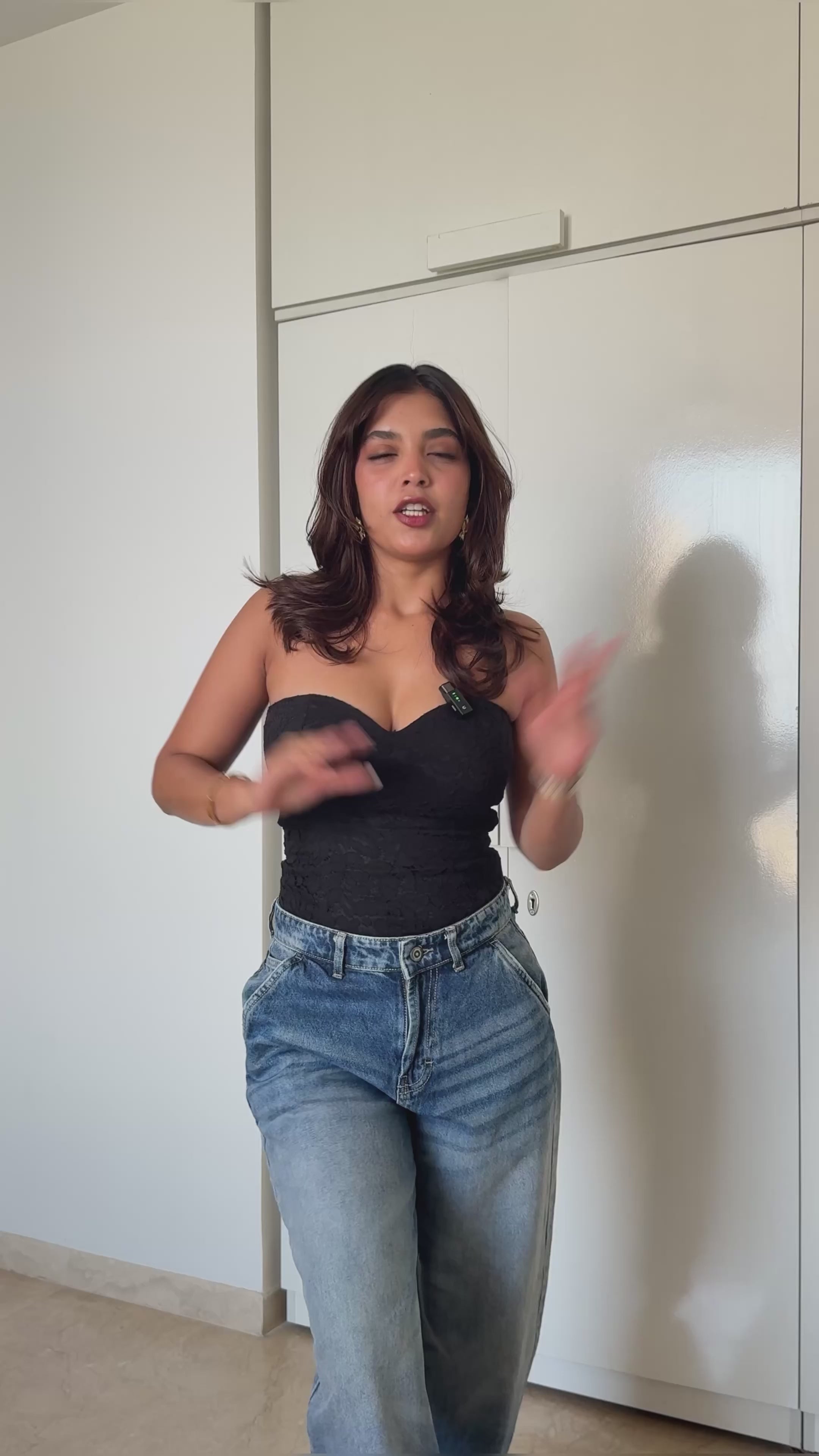 Blackish Super Rise Straight Leg Jeans