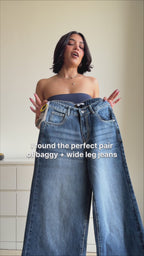 So Much Attitude Baggy Wide Leg Jeans