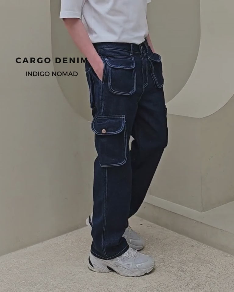 Blue In Green Stocked Up On orSlow's Vintage Fit Denim Cargo Pants
