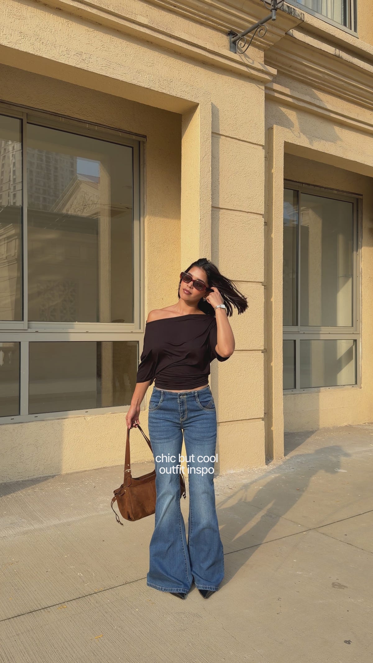 Blue Aura Low Waist Flare Jeans
