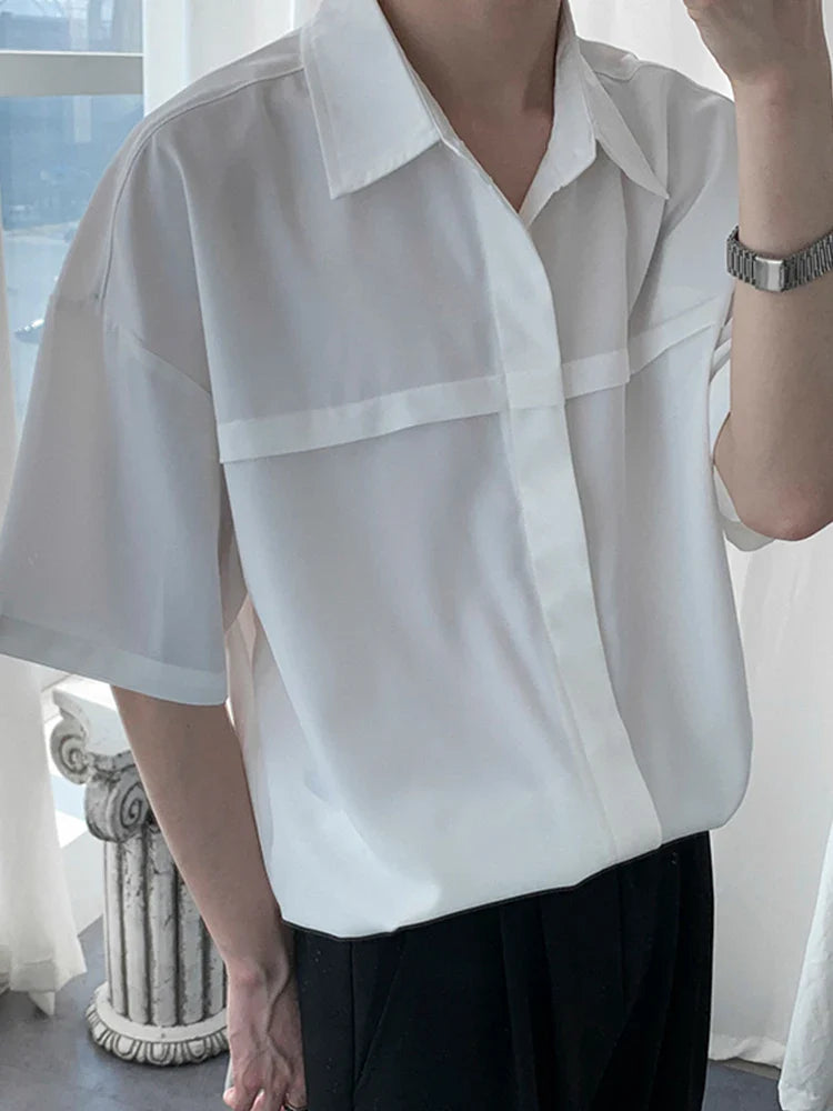 Men Half Sleeves Drop Shoulder Shirt