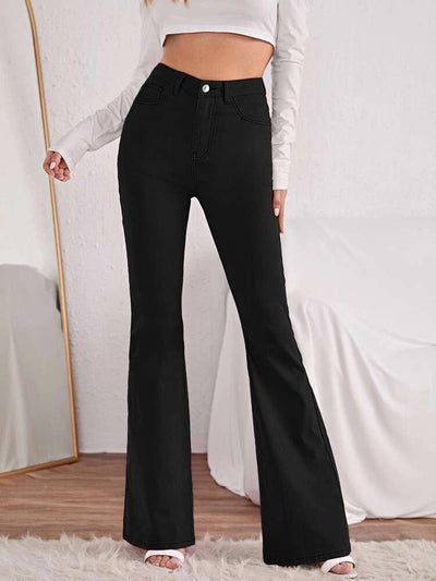 Black Bootcut Flare Jeans | Bootcut Jeans | OFFDUTY INDIA – Offduty India