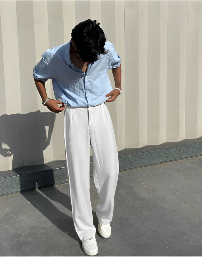 Korean style Fashion Striped Suit Pants for Men Formal Business Dress Pants  Korean Slim Fit Classic Casual Trousers 36 38 - AliExpress