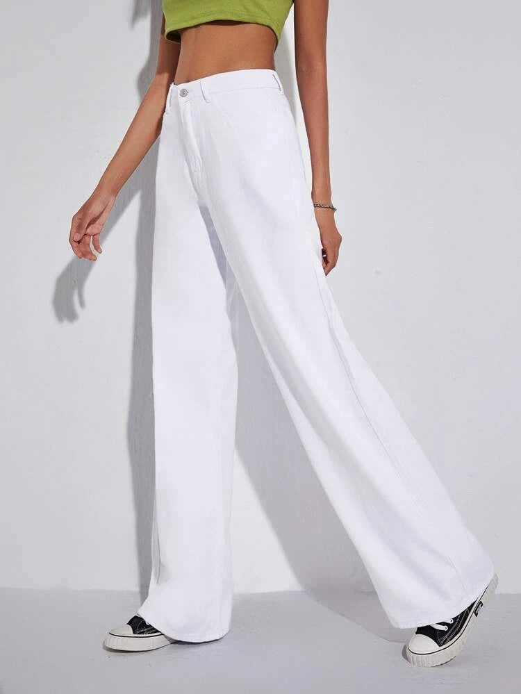 RONZGIN Women's Regular Fit Palazzo Pants ( wht _ White _ 38 ) : Amazon.in:  Fashion