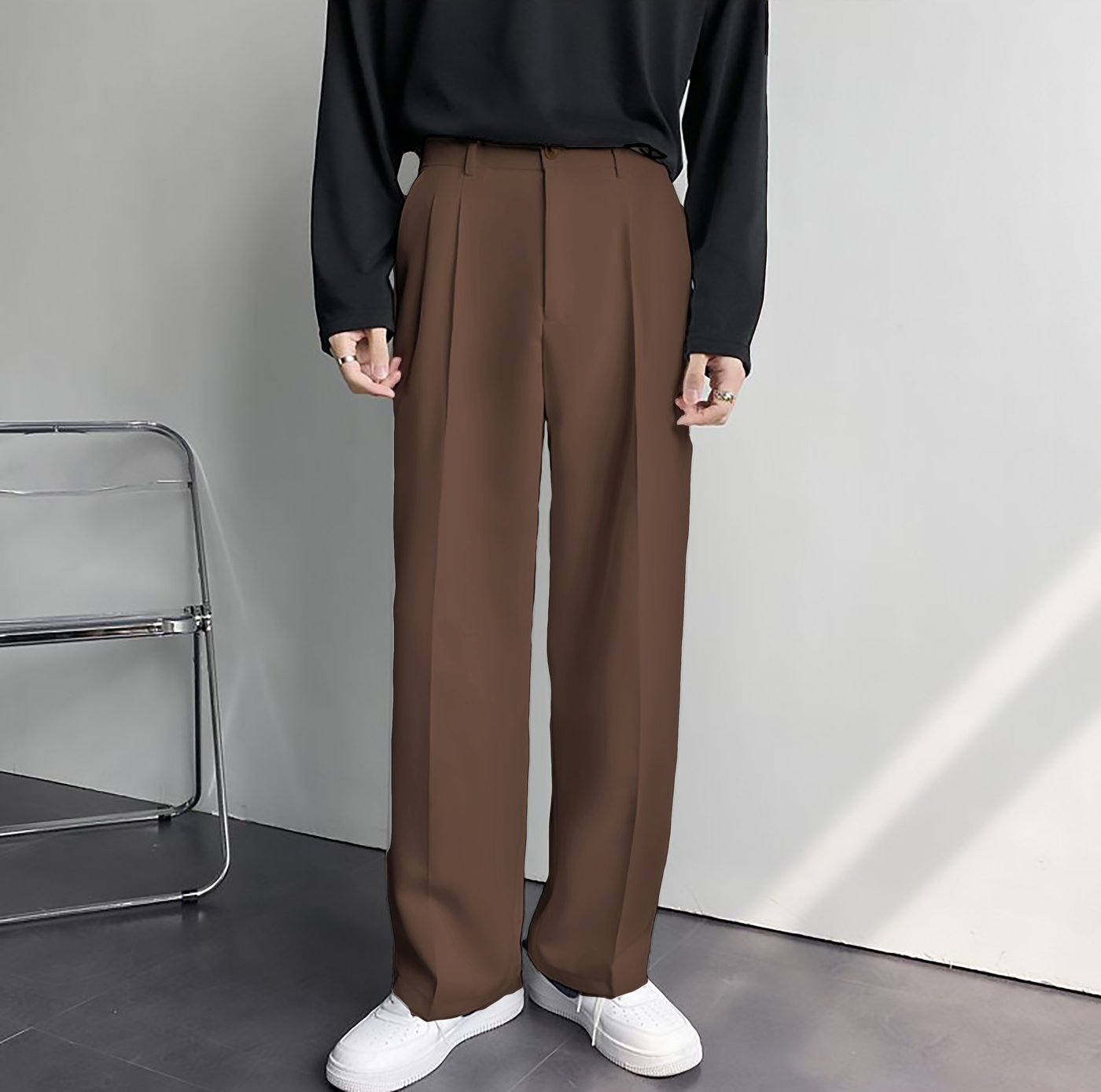 Women's Pleated linen tapered pants 1499 – XiaoLizi