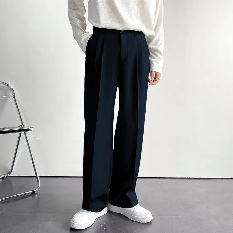 Mens Japanese Style Harem Casual Loose Chino Pants Wide Leg Trousers  Bottoms New  eBay